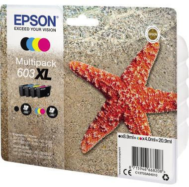 Epson Tintenpatrone 603XL Original Multipack – Schwarz & 3 Farben