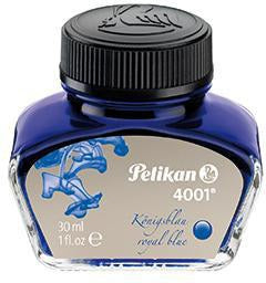 Pelikan Tinte 4001 königsblau 30 ml Glas – leuchtende Farben, gleichmäßiger Tintenfluss