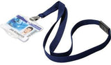 DURABLE Textilband SOFT COLOUR 15 mm Schwarz – 10 Stück, Sicherheitsverschluss & Karabiner