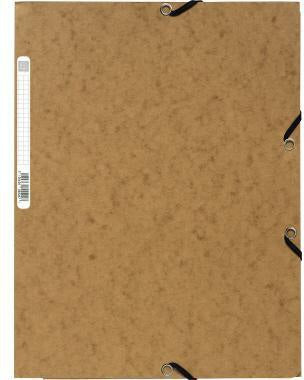 Exacompta Eckspanner Nature Future 55511E DIN A4 400g Karton grau mit Gummizugverschluss
