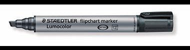 STAEDTLER Flipchartmarker Lumocolor 356 B-2 – Rot, Keilspitze 2-5 mm, nachfüllbar, Made in Germany