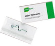 DURABLE Namensschild 800619 60x30mm Kunststoff transparent 100 St./Pack. mit Daumenstanzung