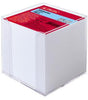 Herlitz Zettelbox 9x9x9 cm transparent, gefüllt mit 850 Blatt holzfreiem Papier