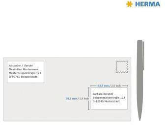 HERMA Folienetikett SPECIAL 63,5 x 38,1 mm transparent 525 Etiketten für Laserdrucker