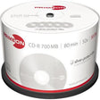 PRIMEON CD-R 700 MB 52x Spindel 50 Stück – silver-protect-disc Oberfläche