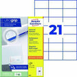 Avery Zweckform Universaletikett 3652 ultragrip 70x42,3mm weiß 2.100 Stück