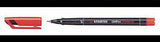 STABILO Folienstift OHPen 841/41 S – Permanent blau, 0,4 mm, bis 72 Std. Austrocknungsschutz