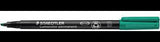 STAEDTLER Lumocolor permanent 314 Folienstift blau – Keilspitze 1-2,5 mm, wisch- & wasserfest