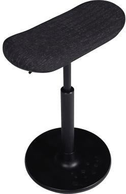 TOPSTAR Sitness H2 Skateboard Sitzhocker SH400 CV0 schwarz – Dynamische Stehhilfe für ergonomisches Arbeiten