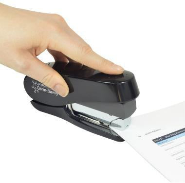 RAPESCO ECO Luna 1466 Heftgerät 50 Blatt schwarz mit antibakteriellem Schutz und Heftklammern