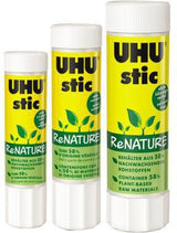 UHU Klebestift stic ReNATURE 8g – 98 % natürliche Klebemasse, 100 % recycelbar