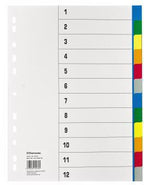 12 Registerblätter