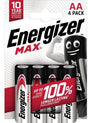 Energizer Max AA Mignon LR6 Alkaline Batterien 4er-Pack – PowerSeal Technologie