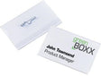 DURABLE Namensschild 90x54 mm mit Wellennadel, 50 Stück, transparent, für Konferenzen