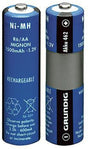 Grundig Akku 462 Mignon/AA NiMH 1500 mAh 2 Stück für Handdiktiergeräte