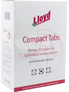 Lloyd Spülmaschinentabs Compact 112 x 18 g – Kraftvolle Reinigung für Geschirrspüler