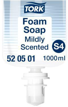 TORK Schaumseife mild 520501 – 6 x 1 l Nachfüllpack für S4-System