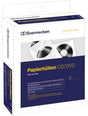 Soennecken CD/DVD Hülle 03750 – 100 Stück Papierhüllen mit Sichtfenster, 12,4 x 12,4 cm, weiß