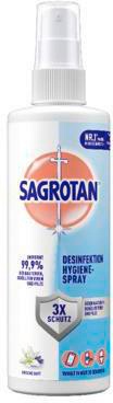 SAGROTAN Hygiene-Spray 250 ml – Desinfektionsmittel gegen 99,99 % Bakterien, Pilze & Viren