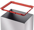 Hailo Abfalleimer Big-Box Swing L 35l Stahlblech silber – Großraum-Müllbox mit Schwingdeckel