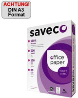 SAVECO Kopierpapier Violet Label A4 80g Recyclingpapier 500 Blatt chlorfrei gebleicht