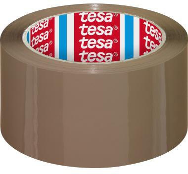 tesa Packband tesapack® Universal 50 mm x 66 m – Weißes PP-Klebeband für mittelschwere Versandschachteln