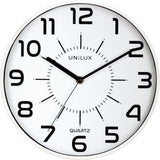 UNILUX Wanduhr Pop Black – Quarzgesteuert, 30 cm, leise, inkl. Batterie