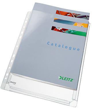 Leitz Prospekthülle Maxi DIN A4 0,17 mm PVC-Weichfolie farblos 5 Stück
