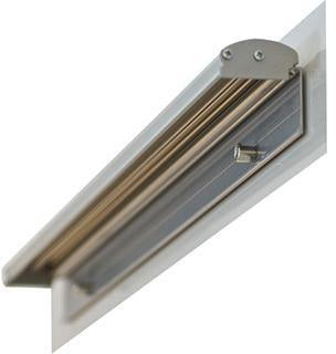 FRANKEN Flipchartblockhalter FDKMAG 5,5x70cm magnetisch silber/grau