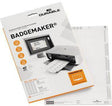 DURABLE Einsteckschildbogen BADGEMAKER® 60 x 30 mm, 540 Stück, weiß, für Laserdrucker