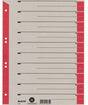 LEITZ Trennblatt 16523025 DIN A4 Karton Tab rot 25 St./Pack.