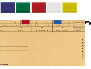 ELBA Farbreiter vertic 1 Signalreiter dunkelgrün 20x16 mm PVC 25 Stück