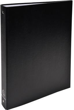 Exacompta Ringbuch 51371E DIN A4 PP 4 Ringe 30 mm schwarz – FSC-zertifiziert, 275 Blatt