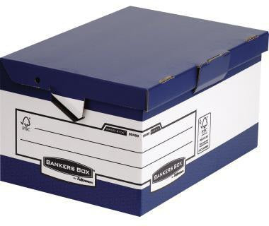 BANKERS BOX Archivbox System ERGO-Stor Maxi blau/weiß DIN A4 Folio