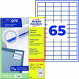AVERY ZWECKFORM Universaletiketten 6121 ultragrip 38 x 21,2 mm weiß 1.950 Stück