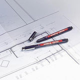 edding Feinschreiber 1800 profipen – 0,35 mm schwarz, metallgefasste Spitze für präzise Skizzen und Schablonen