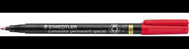 STAEDTLER Lumocolor permanent special 319 F Folienstift, rot, dokumentenecht, Made in Germany