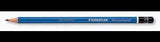 STAEDTLER Mars Lumograph 100-2B Bleistift 2B blau, 17,5 cm, bruchfest, Made in Germany