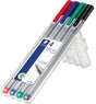 STAEDTLER Fineliner triplus 334 0,3mm 4er-Set – Airplane-safe, auswaschbar, ergonomisch