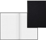 KÖNIG & EBHARDT Notizbuch DIN A4 kariert schwarz 96 Blatt Balacron-Einband
