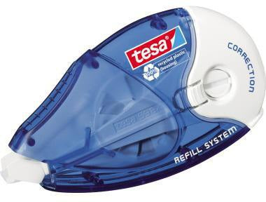 tesa Korrekturroller ecoLogo 4,2 mm – 2 Stück, nachfüllbar, für Links- und Rechtshänder