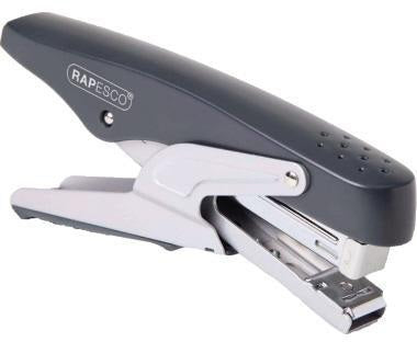 RAPESCO Heftzange ECO Beluga 1056 – 20 Blatt, 24/6 & 26/6, fest/lösbar, schwarz/chrom
