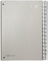 PAGNA Pultordner 24329-01 DIN A4 1-31, 32 Fächer, Polypropylen, rot