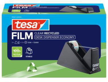 tesa Tischabroller Easy Cut Economy ecoLogo mit tesafilm Eco & Clear – nachfüllbar & rutschfest