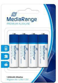 MediaRange MRBAT104 Mignon AA LR6 Alkaline Batterien 1,5V 1.850 mAh 4 Stück