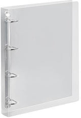 VELOFLEX Ringbuch Crystal DIN A4 4-Ring Ø25mm transparent – Kratzunempfindlich in Streifenoptik