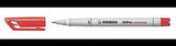 STABILO Folienstift OHPen 851/40 S rot 0,4 mm – abwischbarer Fineliner für Präsentationen