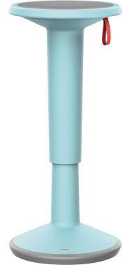 INTERSTUHL UPis1 110U Sitz-Steh-Hocker – Höhenverstellbar 59-84,5 cm, Rot/Basaltgrau