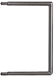 LEITZ Stecker für Schlauchheftung Flexofil® 8,5 x 6 cm schwarz 50 St./Pack.