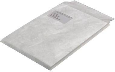 TYVEK Faltentasche DIN C4 229 x 324 mm mit Fenster, 55 g/m², Haftklebung, weiß